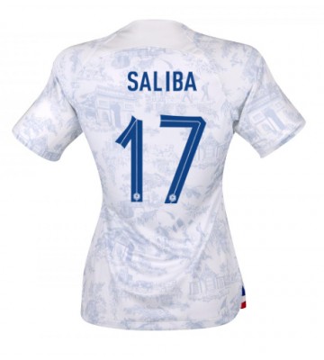 Frankrike William Saliba #17 Bortedrakt Kvinner VM 2022 Kortermet
